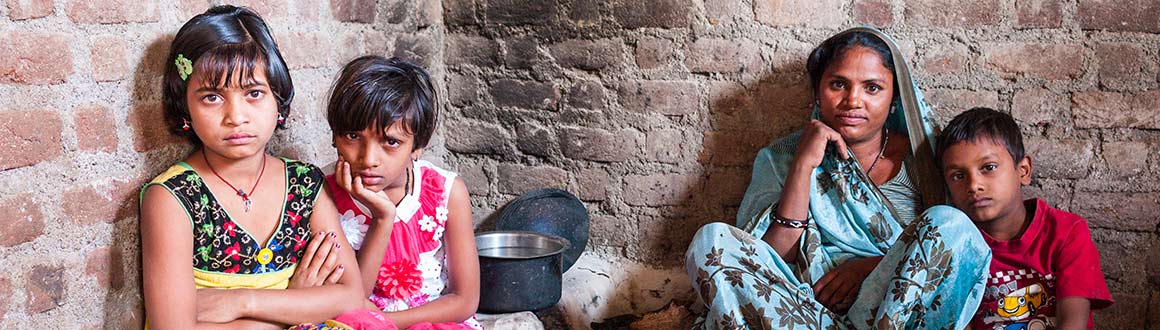Spendenaktion Incredible India der Pallottiner - Familie in Armut