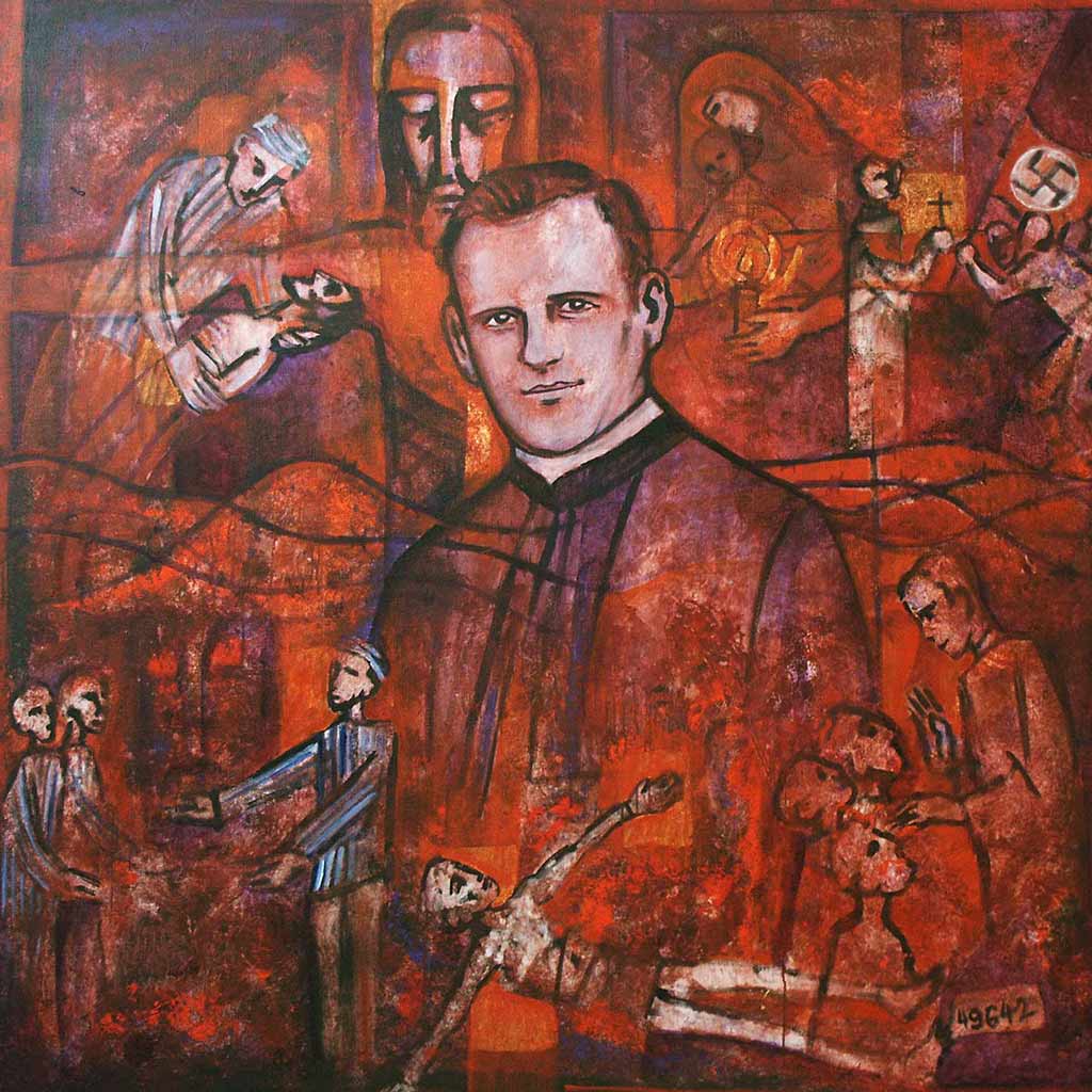 Pater Richard Henkes - Gemälde von Beate Heinen 1995