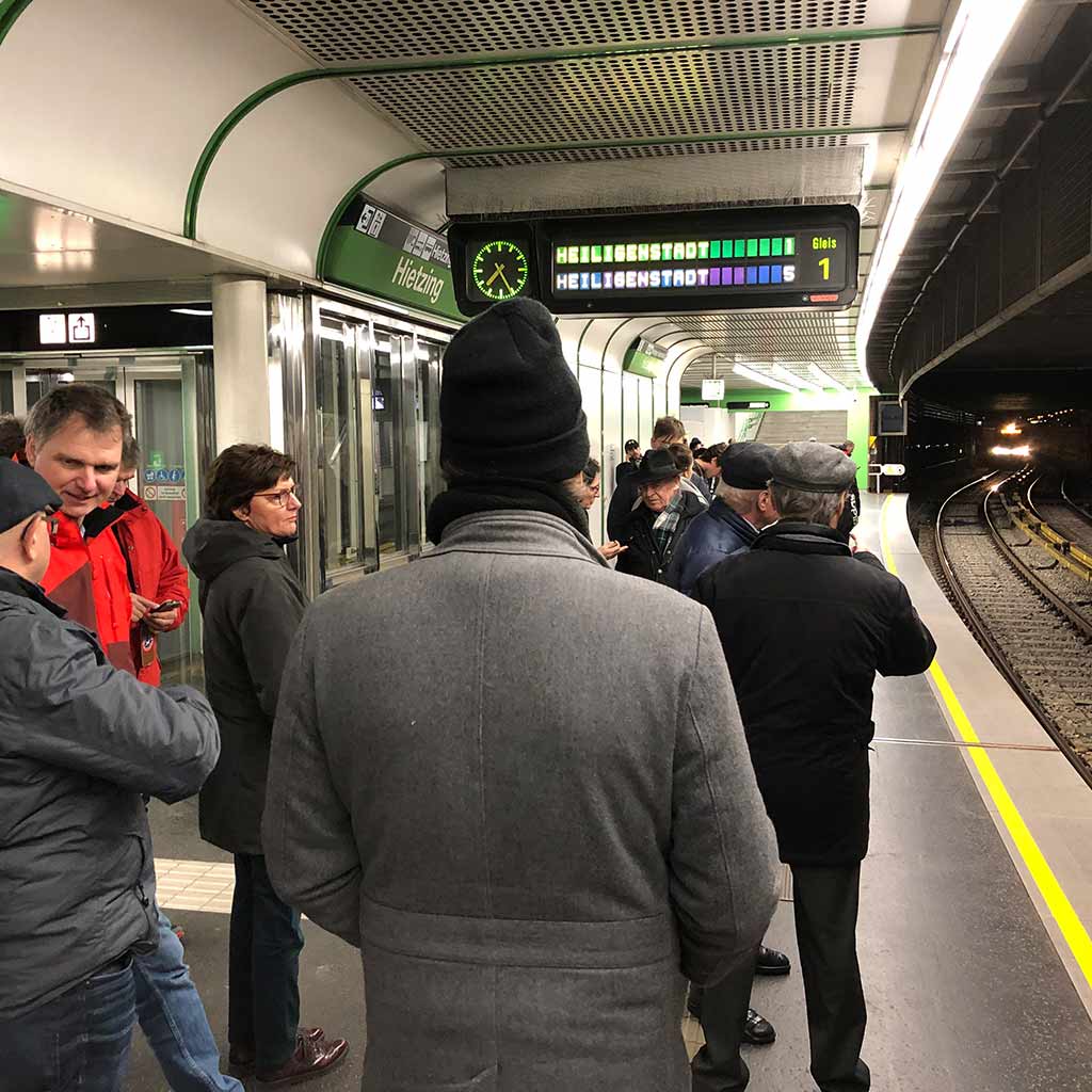 Mit der U-Bahn ins Zentrum von Wien
