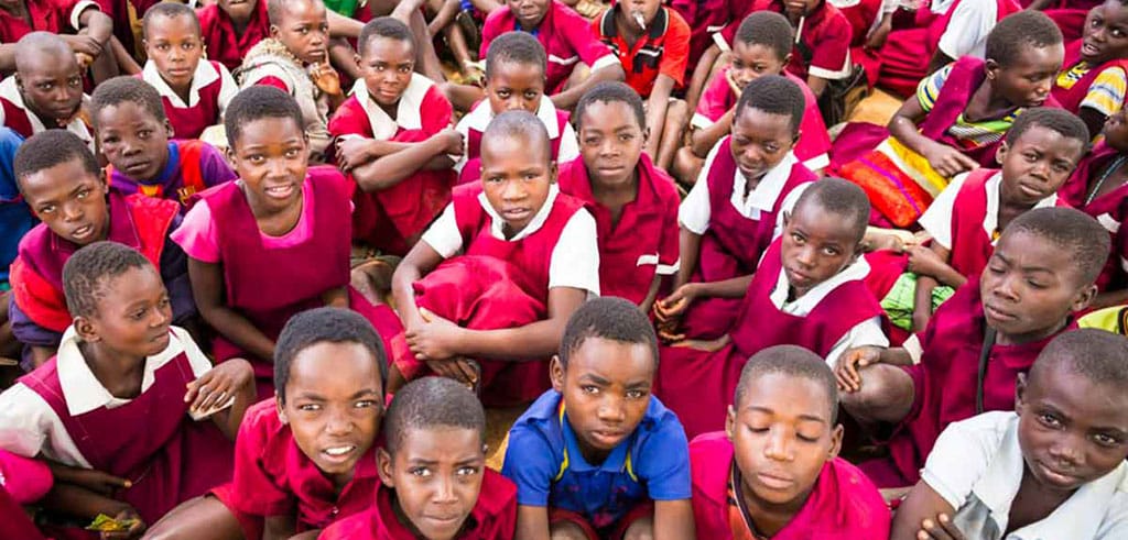 Kinder in der Pallottiner-Pfarrei in Kaphatika in Malawi