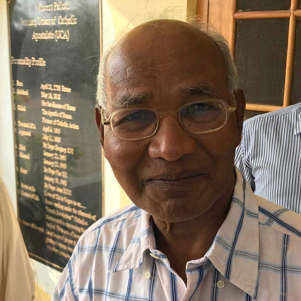 Pater Charles Tirkey SAC im März 2018 in Bilaspur Indien