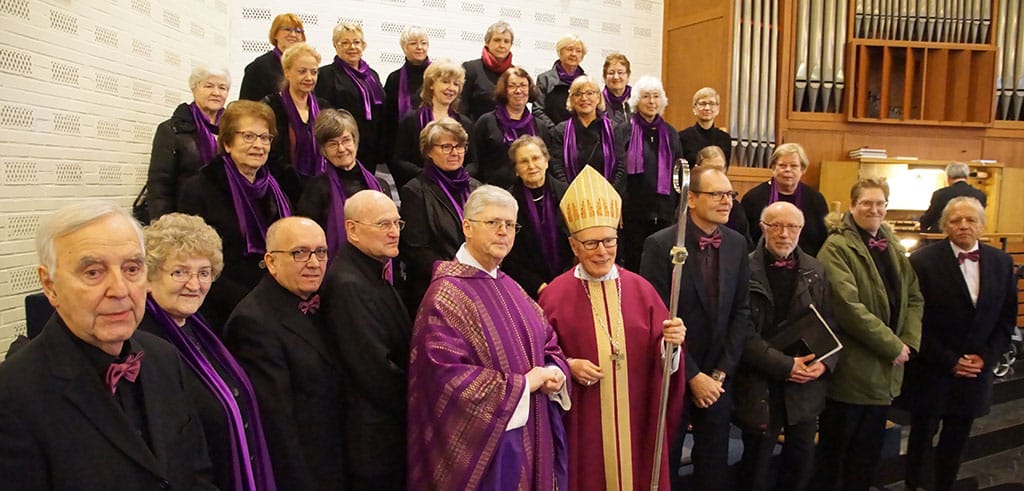 Gedenkfeier für Pater Größer 2020 in Hamburg mit Erzbischof em. Dr. Werner Thissen und Kirchenchor Vinzenz Pallotti