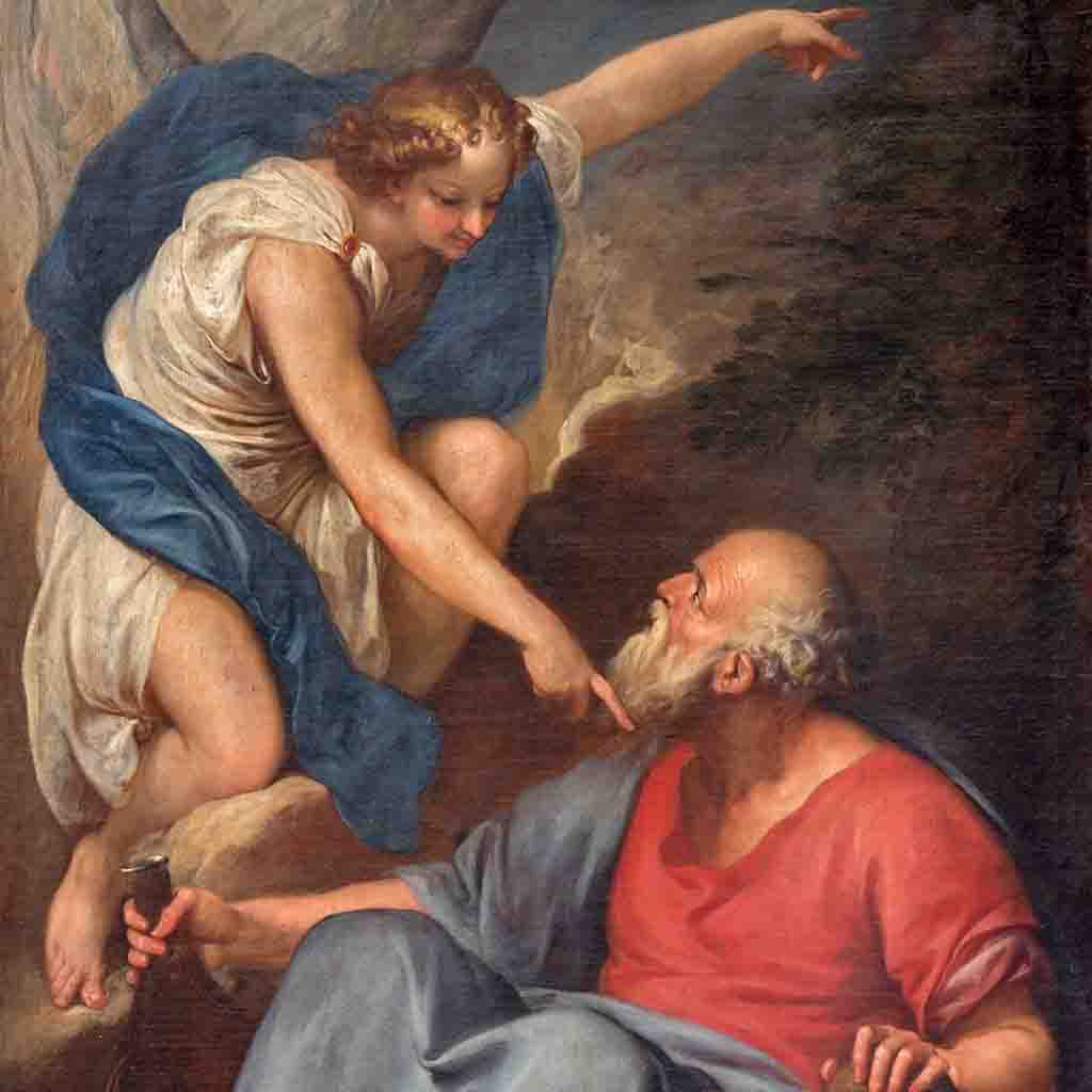 Prophet Elijah Receiving Bread and Water from an Angel