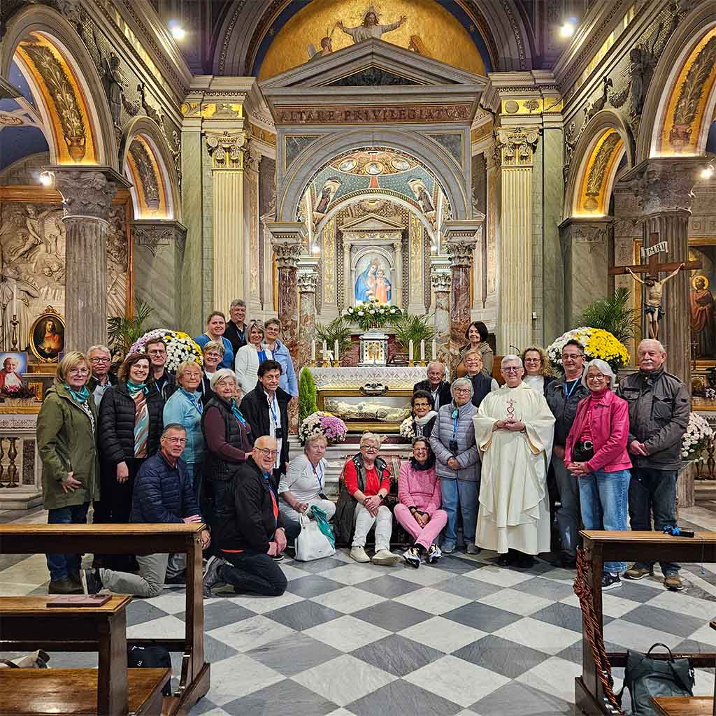 Herrgottsruh besucht Papst Leo XIV. und den heiligen Vinzenz Pallotti in Rom