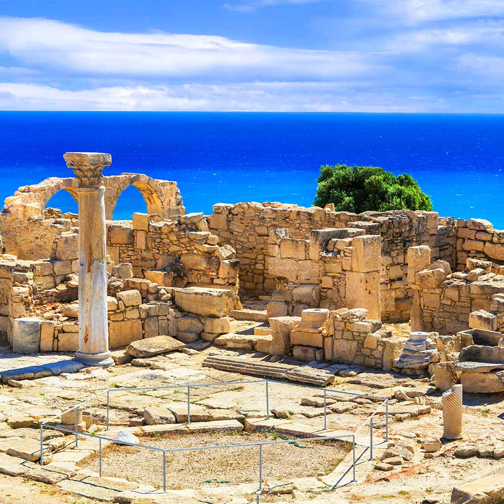 Kourion (Curium) – Archaeological Site Overlooking the Mediterranean Coast, Zypern