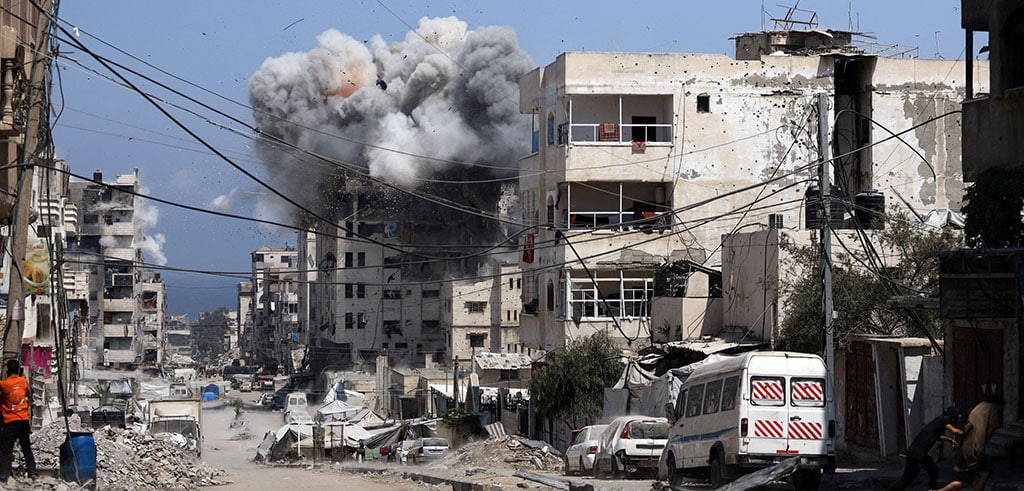 Explosion in Gaza: Menschen sterben, Menschenrechte werden täglich mit Füßen getreten