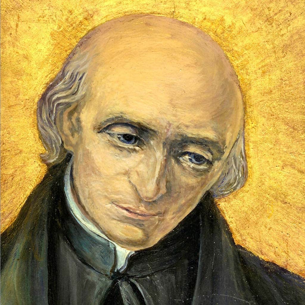 Dem Bildnis, das sein Vater Josef 1992 im Ikonenstil vom Ordensgründer Vinzenz Pallotti für den Jugendhof in Olpe malte, begegnet Pater Heinz Goldkuhle täglich im Limburger Missionshaus. Das Original wird heute im Provinzialat der Pallottiner in Friedberg bei Augsburg aufbewahrt.