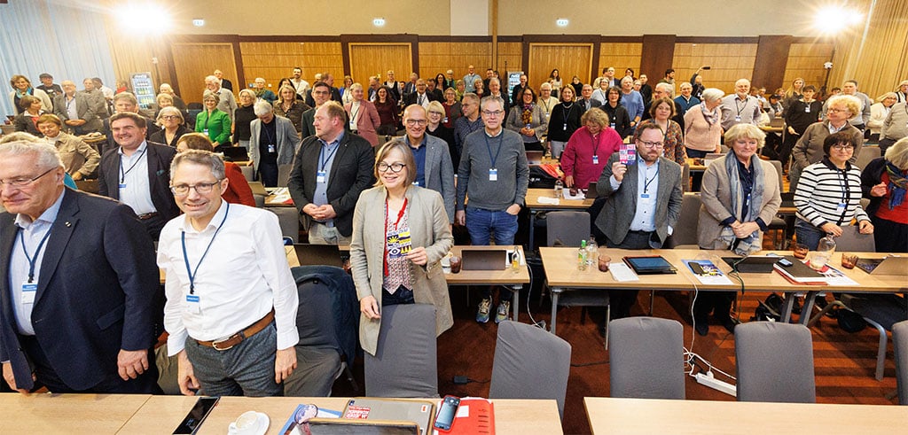 Symbolbild: Mitglieder der Vollversammlung des Zentralkomitees der deutschen Katholiken (ZdK), fotografiert bei der Vollversammlung des ZdK in Berlin 2025.