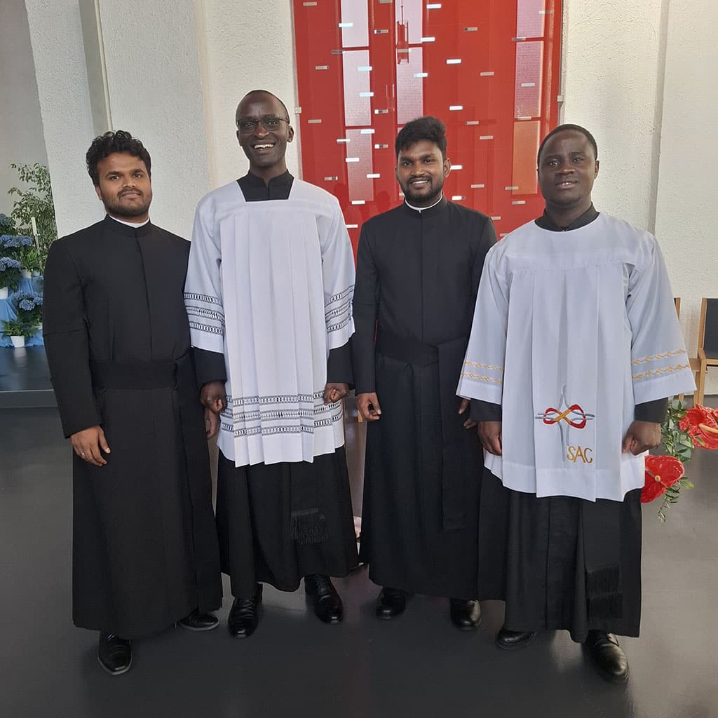 Professerneuerung Friedberg Mai 2026 Professerneuerung von Frater Satish Manda SAC und Frater Jashwanth Bala Boyalla SAC in der Pallottikirche im bayerischen Friedberg