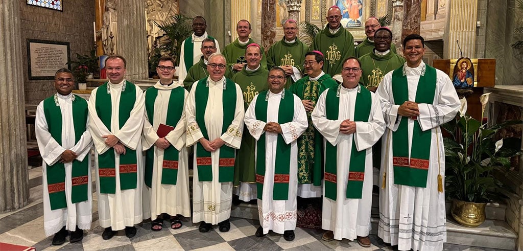 Treffen von acht Pallottinerbischöfen in Rom