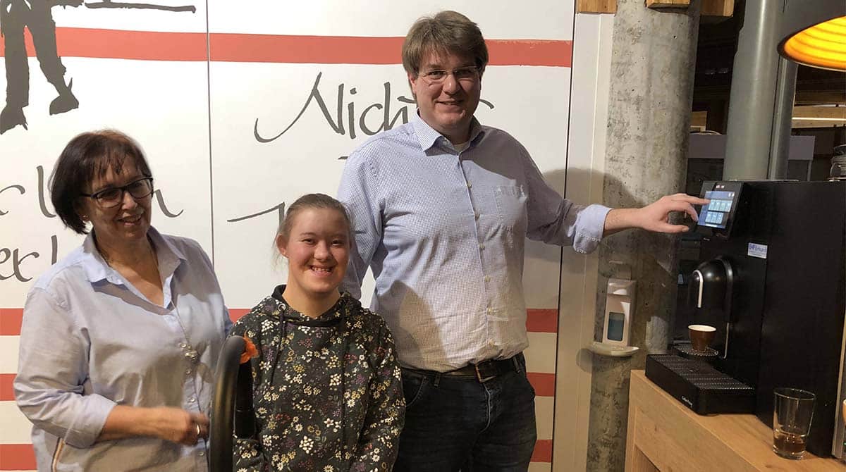 Pater Steffen Brühl im Divano der Pfarrgemeinde St. Jakob 2020