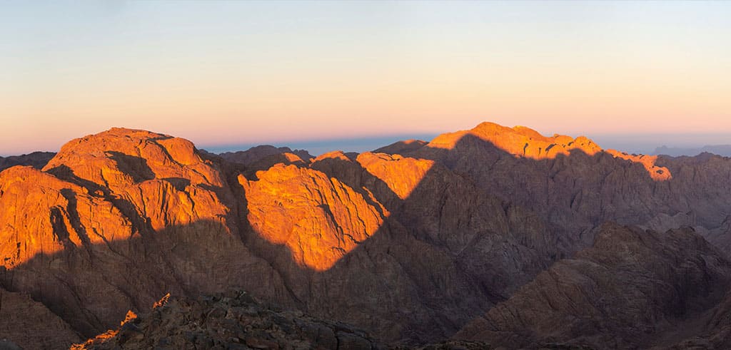 Mount Sinai in the morning at sunrise Mount Sinai in the morning at sunrise.